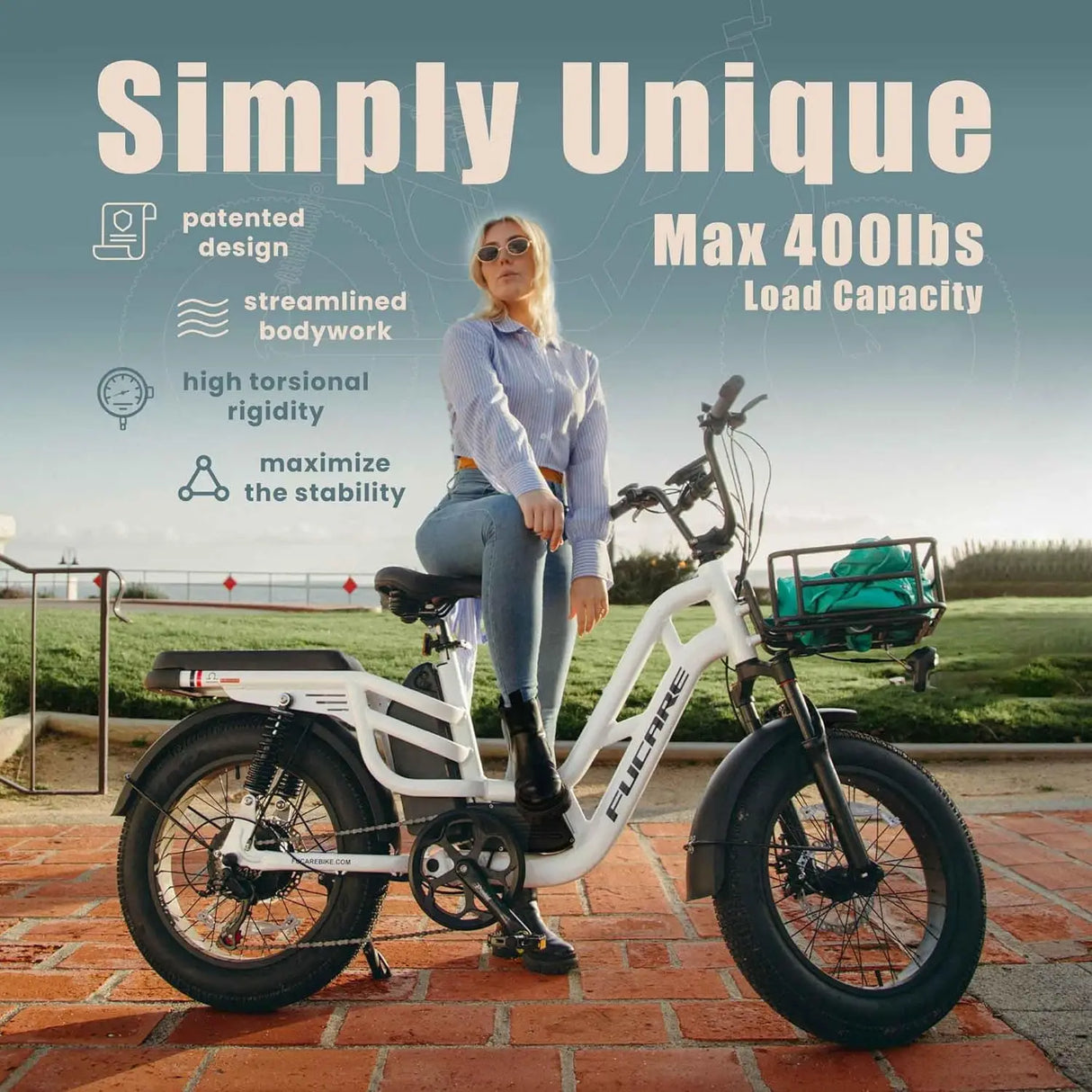 Wholesale 20-Inch Electric Bicycle Fat Tire Aluminum Alloy Frame Lithium Battery Hydraulic Brake System 7 Speed Step-Through E