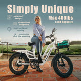 Wholesale 20-Inch Electric Bicycle Fat Tire Aluminum Alloy Frame Lithium Battery Hydraulic Brake System 7 Speed Step-Through E