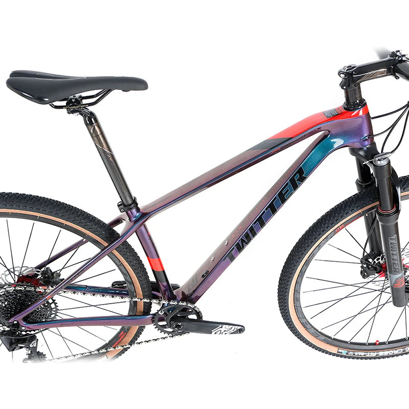 China Factory High End Mountain Bike Carbon Fiber Twitter Warrior Pro Gx 12 Speed Bike Mountainbike