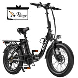 Vitilan 48V 13AH 750W Folding Electric Bike 65km Range 20*4.0inch Tire 7 Speed Torque 75N.m Maxspeed 45km/h Front Fork