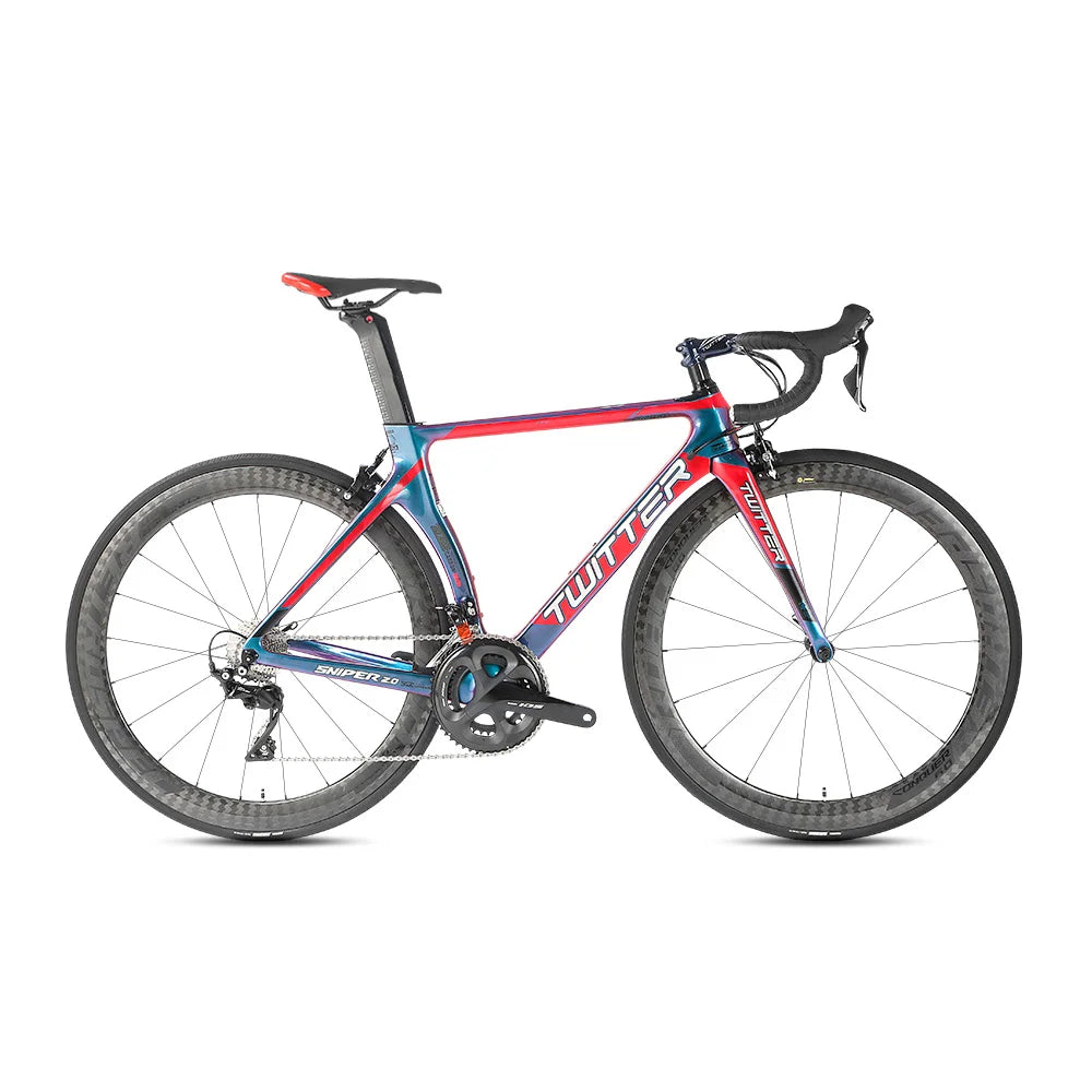 105/R7000 22 Speed Holographic Cheap Oem  Carbon Road Bike with Carbon Wheels