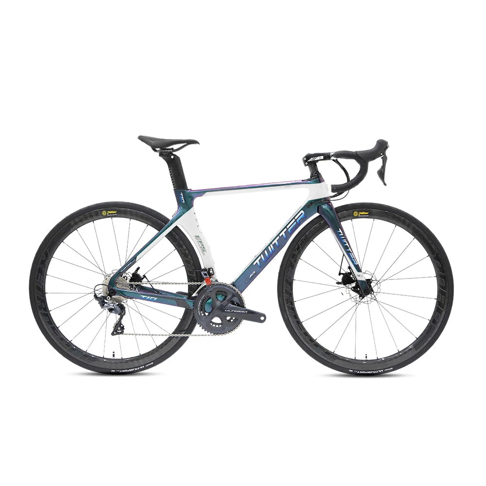 Wholesale 46-58cm Thru-axle & Disc Brake Bicycle Carbon Fiber Road Bike 700c