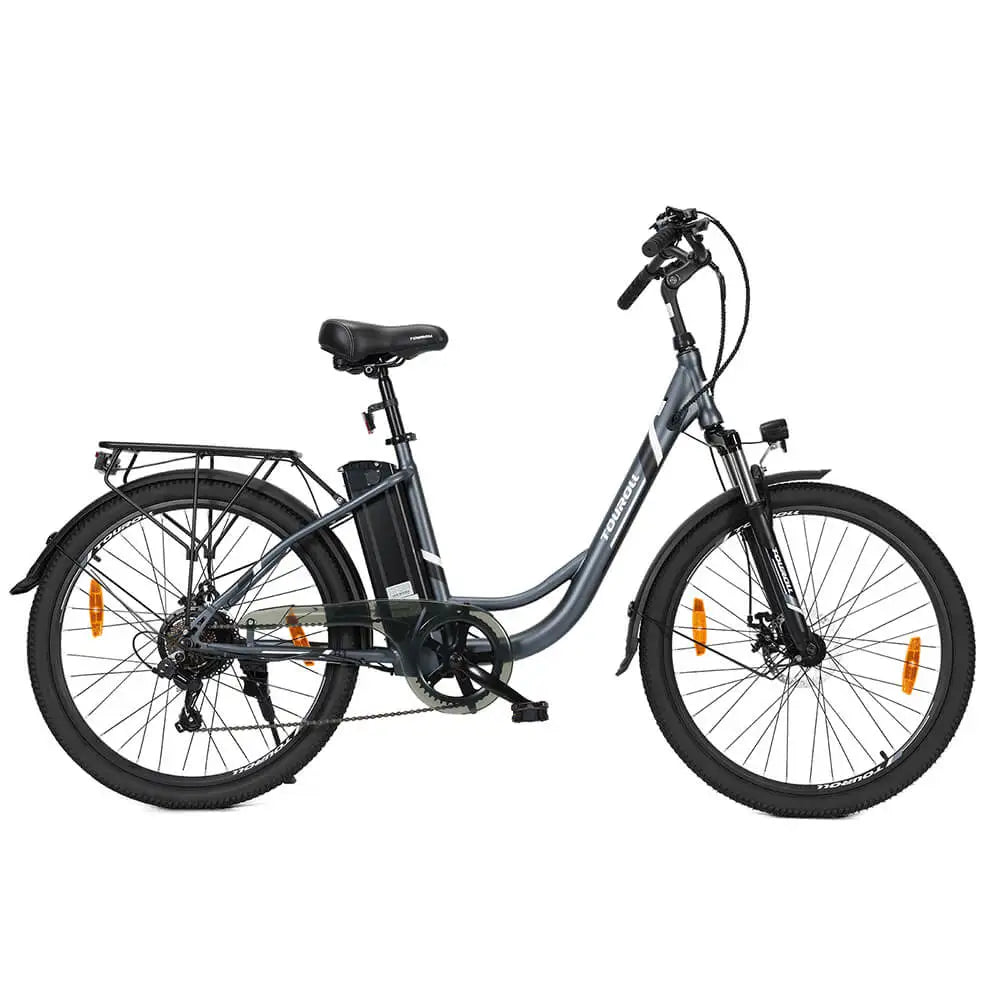 Elektrisches Citybike 250W 15,6 Ah 45Nm Drehmoment 5 Hilfs stufen 7-Gang Shimano Gear Touroll B1 mit leistungs starkem Motor