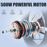 USA Stock 48V 13AH 500W Fat Tire Mountain Ebike Multi Mode LCD Display Sport Ebike Step Thru