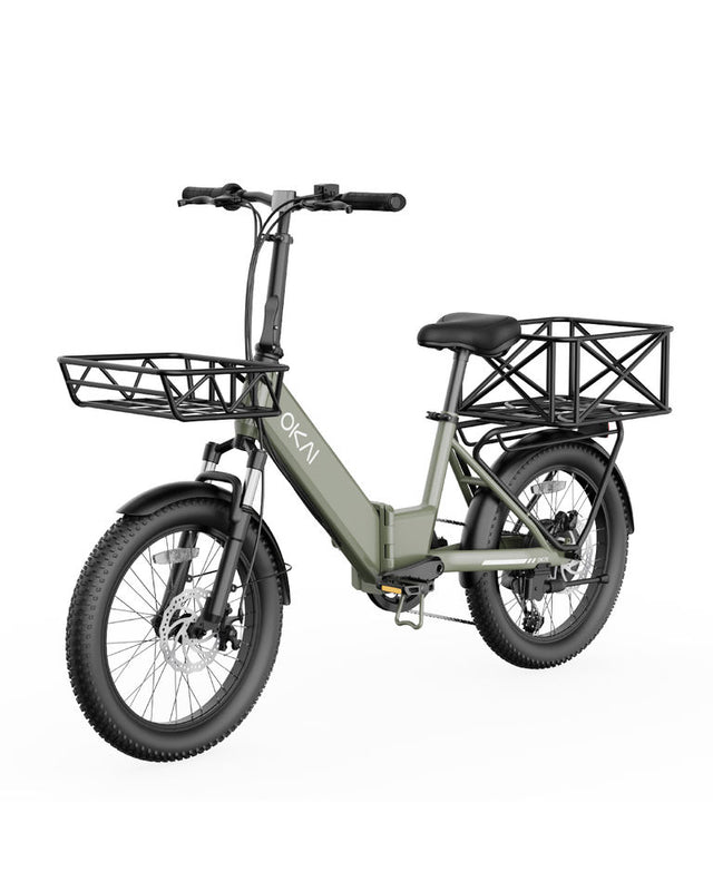 OKAI EBF10 Electric Folding Bike 250W 48V 10.4AH Tire Mini Style 36V MaxSpeed 25KM/h Range 95KM MaxLoading 120KG Dual Brake