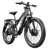 GUNAI GN68 Elektrofahrrad, 2*1000 Motor, 48 V 17,5 Ah Akku, 26 * 3,0-Zoll dicke Reifen, 50 km/h Max-Geschwindigkeit, 80 km Max-R