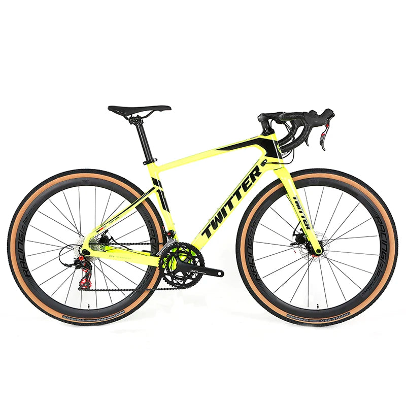 TWITTER Fat Bike 700*40C Cycle GRAVEL Bike Carbon Road Bike in Stock Cheap Carbon Roadbike 22speed Bicycle in China
