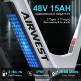 US Stock 48V 15AH Fat Tire Electric Mountain Long Rang Bicycle 750W Aluminum 7-Speed Best Sport Integrated Ebike for Adults
