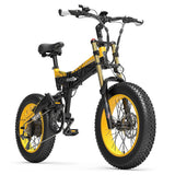 LANKELEISI X3000Plus-UP 20 Inch 4.0 Electric Bike with 48V 4.0 Power-up Snow E-Bike Featuring a Fat Tire Lithium Battery Supply