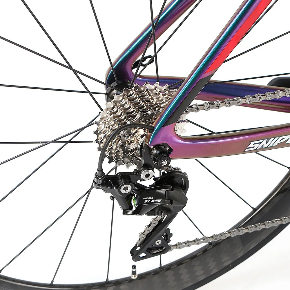 105/R7000 22 Speed Holographic Cheap Oem  Carbon Road Bike with Carbon Wheels