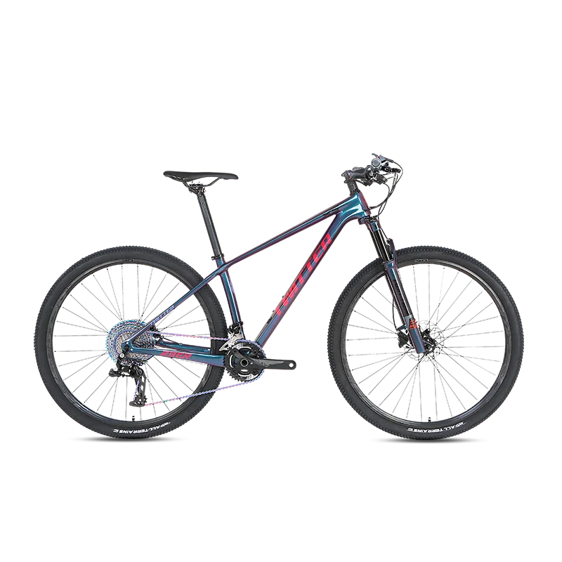 Bike Mountain Holographic Color LEOPARD XS M7100 24S air Suspension Carbon Bikes T800 Inner Cable MTB Bicycle