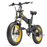 LANKELEISI X3000 Plus faltbares elektrisches Mountainbike Bigfork 20*4,0 Zoll dicke Reifen 48 V 1000 W Motor 17.5 Ah 43 Km/h max