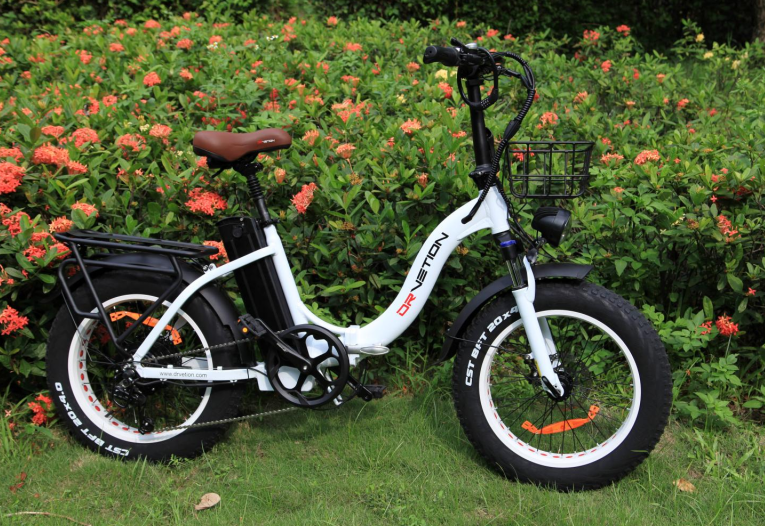Drvetion CT20 Electric Folding Bike 48V 750W 10AH/15AH/20AH Battery Options 20*4.0inch Tyre MaxSpeed 25-55km/h Range 40-110km