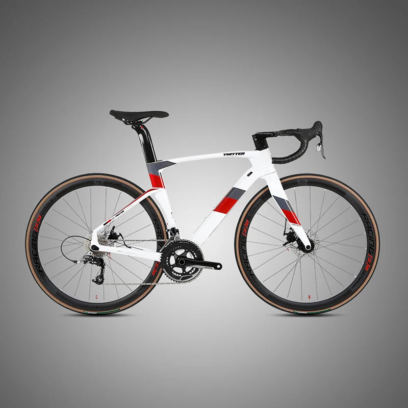 2021 New Complete Full Carbon Fiber 700C Road Bike Full Rival-22 Speed  Disc Brake Racing Road Bicycle Bike for Adult