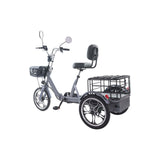 EU Warehouse 48V 350W 22Ah Lithium Battery 3-Wheel Tricycle Cargo Electric Bike with Disc Brake Foldable Brushless Motor