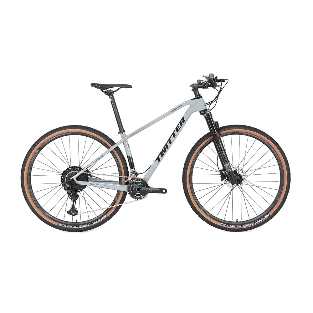 Twitter Carbon MTB 29inch Mountain Bike  XT 2*12speed Carbon Fiber Mountain Bike for Man T800 Bicycles Mountain Bike