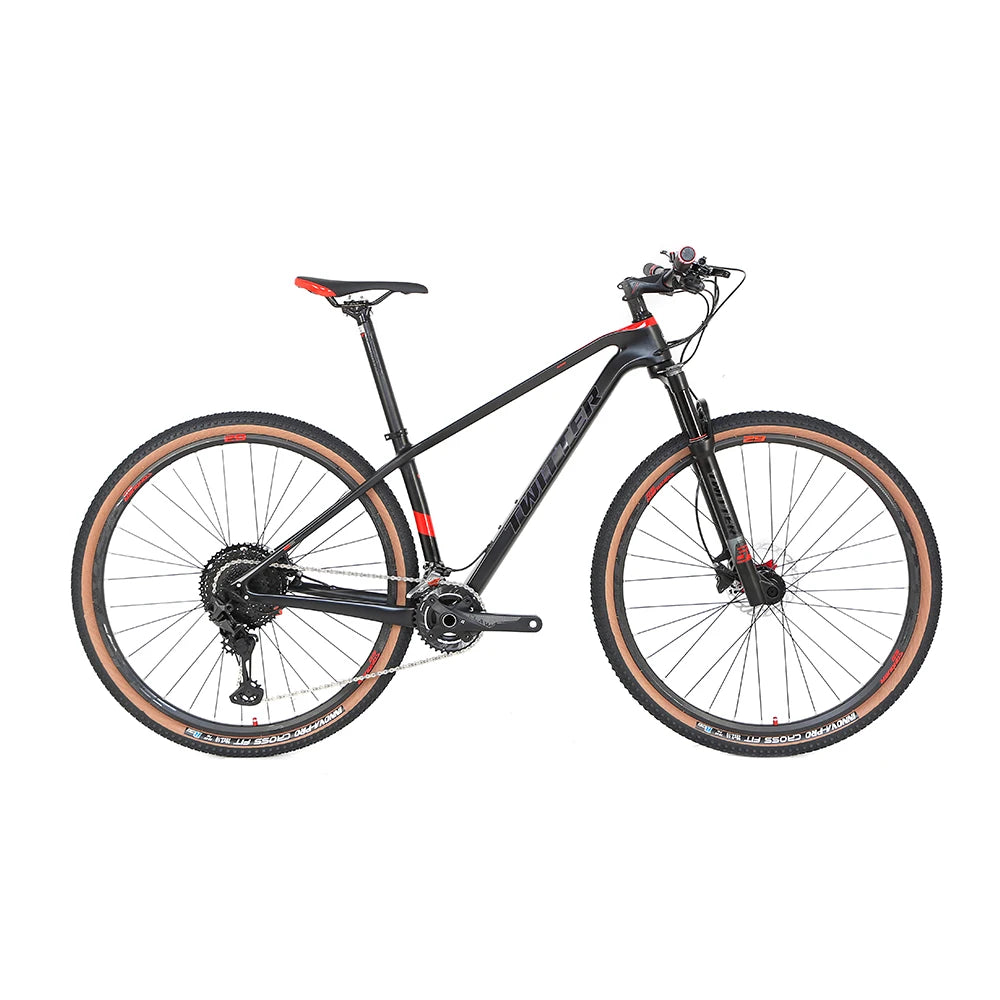 Twitter Carbon MTB 29inch Mountain Bike  XT 2*12speed Carbon Fiber Mountain Bike for Man T800 Bicycles Mountain Bike