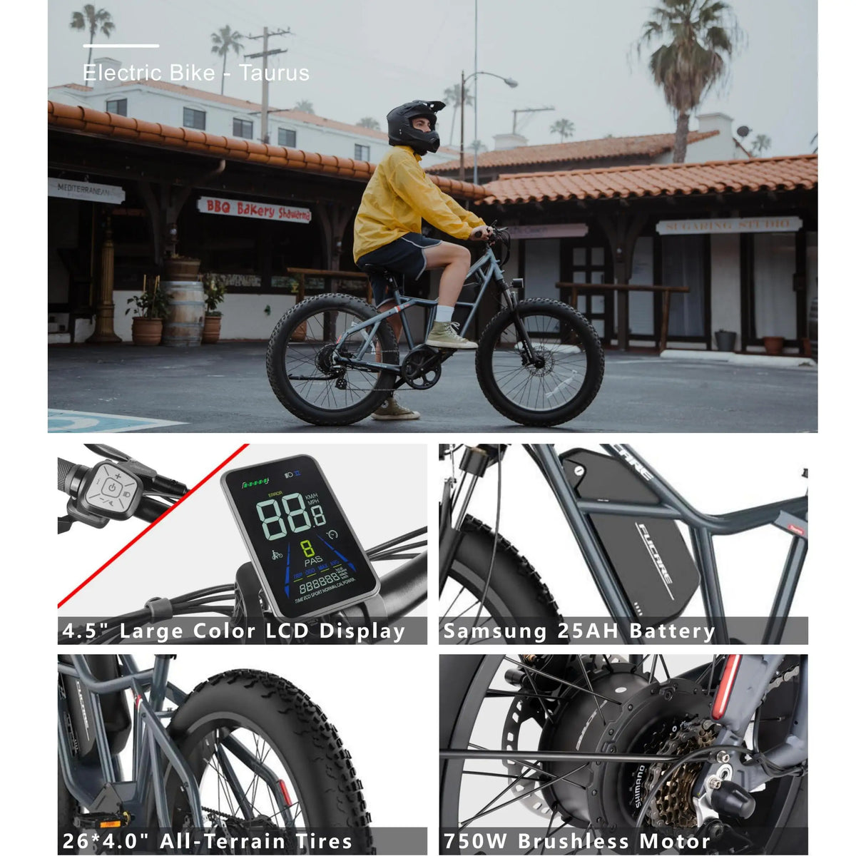 Hot Sale Good Quality 48V 750W 50km/h Fast Speed 20 Inch Fat Tire Long Range Food Delivery Electric Cargo Bike