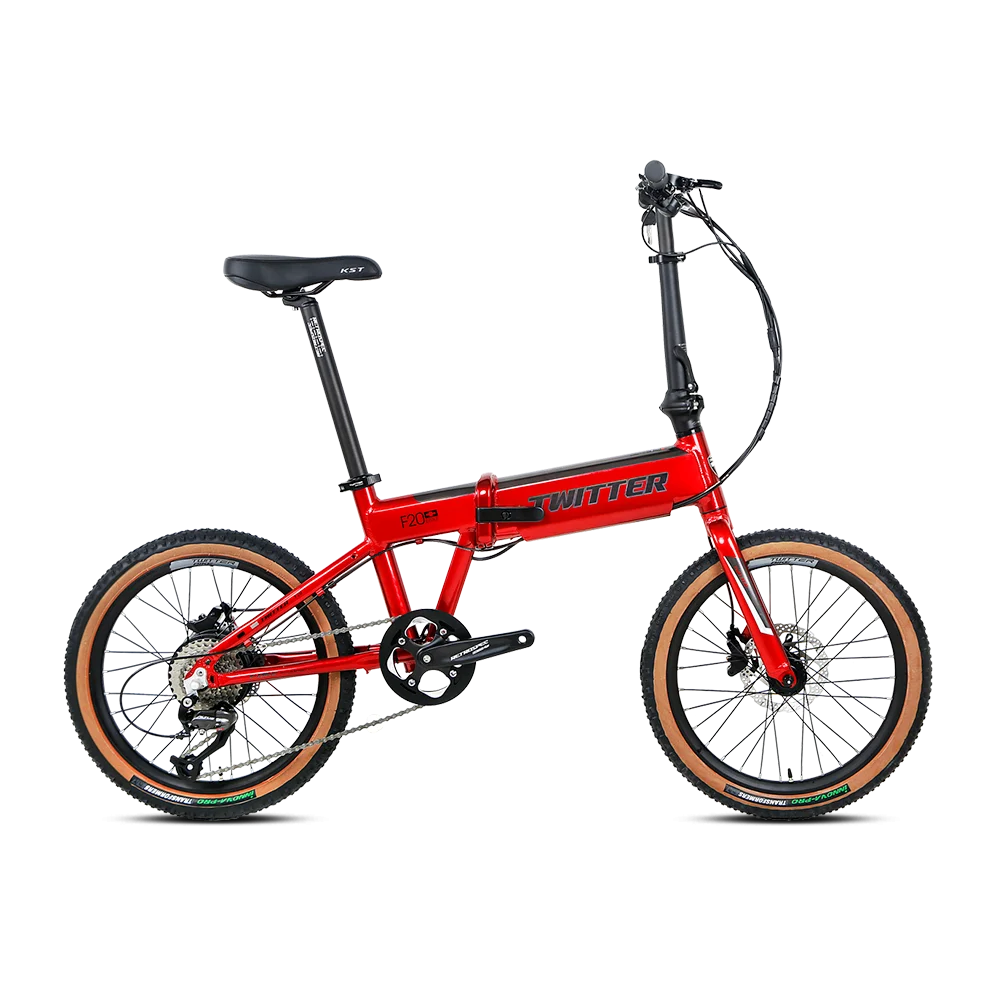CHINA Factory Twitter F20 Bike Electric 20 Inches 48V 350W Alloy Folding Bicicleta Eletrica Electric Bike Bicycles
