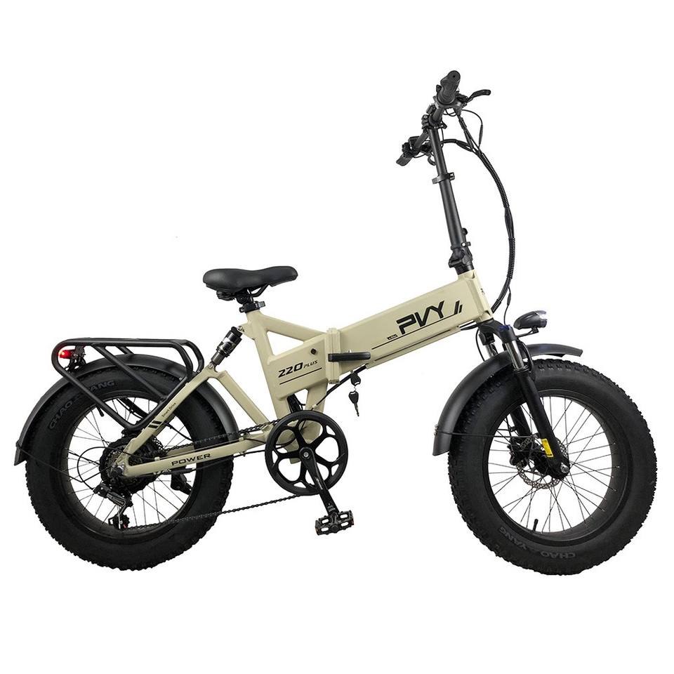 PVY Z20 Plus faltbares E-Bike, 20*4,0 Zoll dicke Reifen 1000 W Motor 50 km/h Geschwindigkeit 16,5 Ah Batterie 80-120 km Reichwei