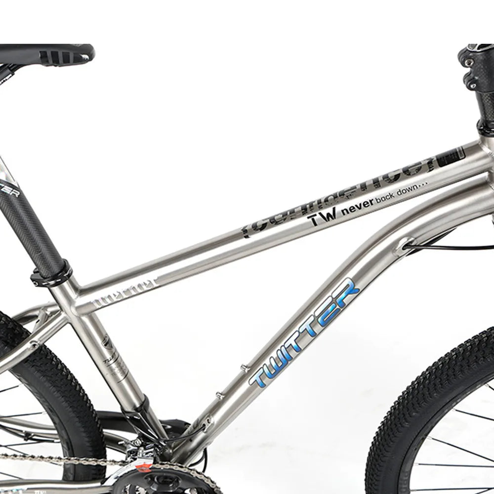 Chinese High-end 4-bearings Titanium Bike MTB Mountain Bike with XT/M8000 Oil Disc Groupset
