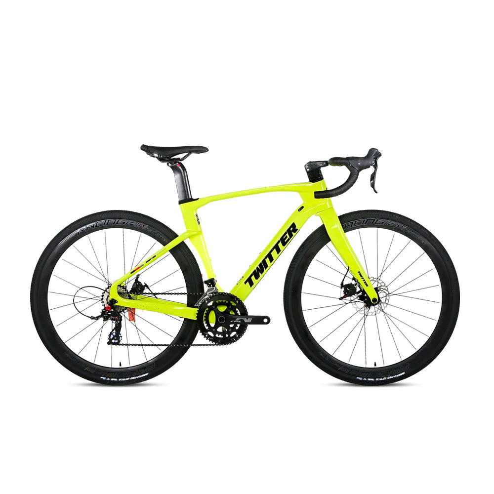 Twitter Gravel Bike GRAVEL V3 RIVAL 22S Alloy Wheel AL7005 aero Bike Race Full Inner Cables Carbon Handlebars Road Bike