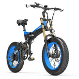 LANKELEISI X3000Plus-UP 20 Inch 4.0 Electric Bike with 48V 4.0 Power-up Snow E-Bike Featuring a Fat Tire Lithium Battery Supply