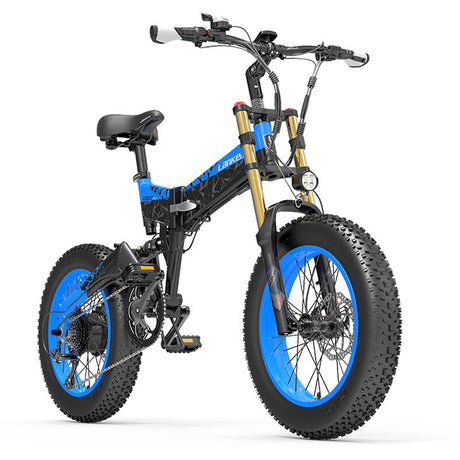 LANKELEISI X3000Plus-UP 20 Inch 4.0 Electric Bike with 48V 4.0 Power-up Snow E-Bike Featuring a Fat Tire Lithium Battery Supply