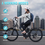 Electric City Bike Lightweight High Carbon Steel Ebike 48V 7.8AH  Battery Cycle Two Seater Bicycle With Throttle
