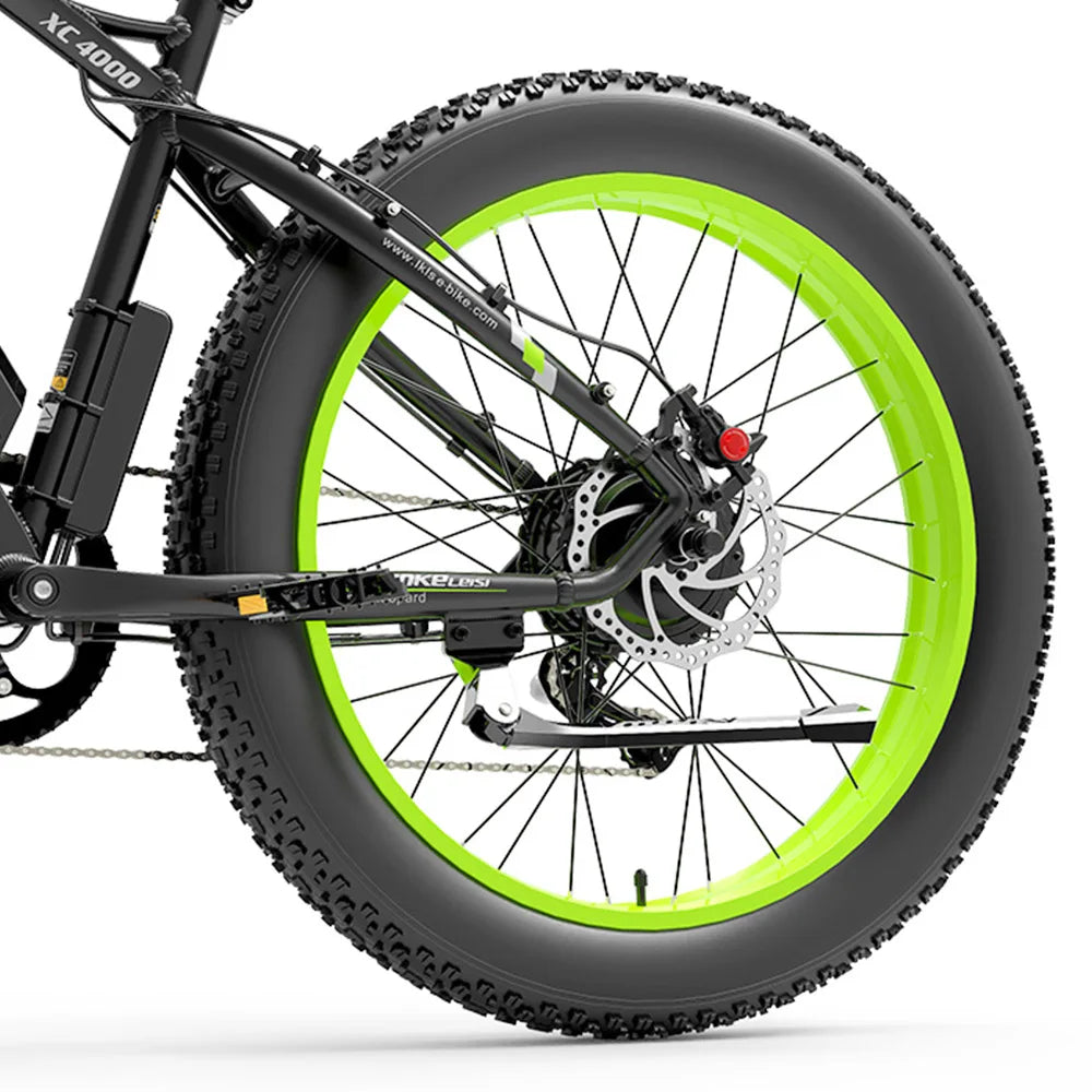 LANKELEISI XC4000 Elektrofahrrad 48 V 1000 W Motor 17,5 Ah Batterie 26 * 4,0 Dicke Reifen