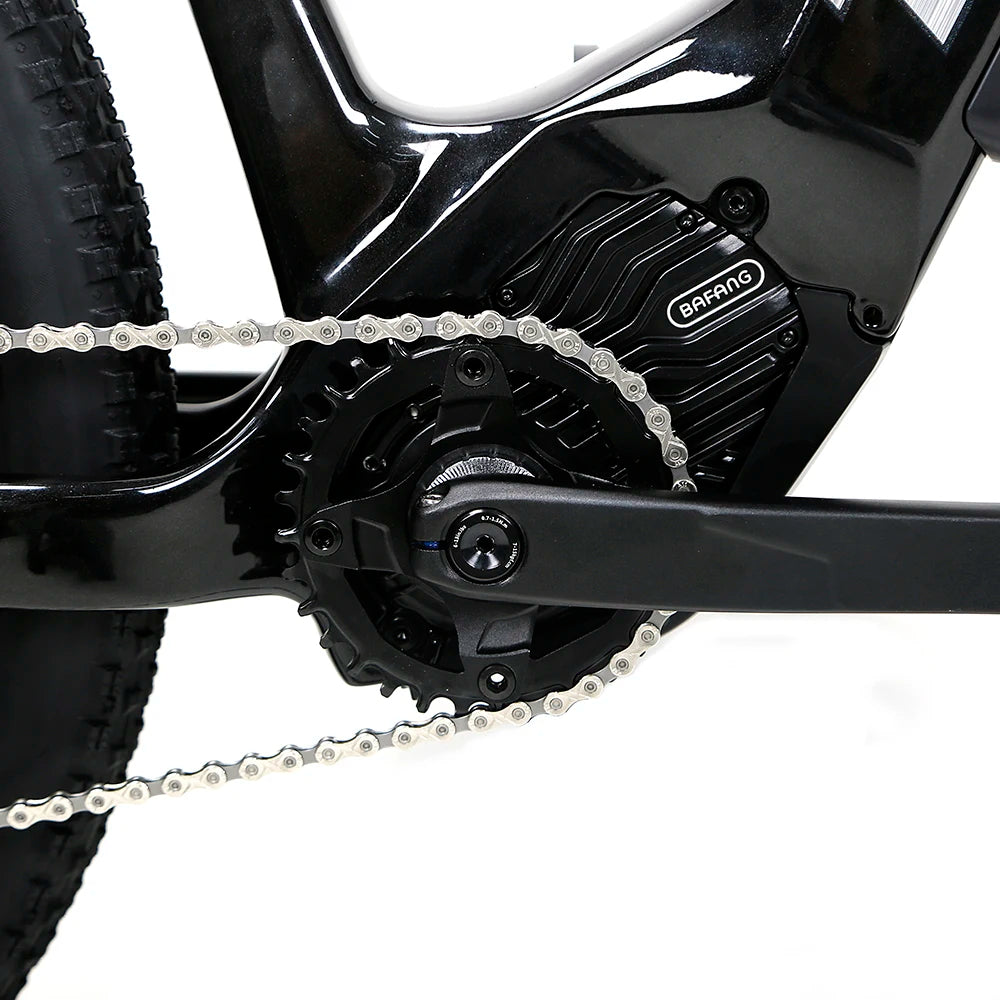 TWITTER Mid Motor E-bike High Quality 29er Dirt Bike air Suspension Fork Carbon Frame Electric Mountain Hybrid Bike