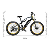 LANKELEISI RV700 Electric Smart Type Mountain Bike Central Motor EU Stock Free Fast Delivery Tube Battery Digital Smart Features