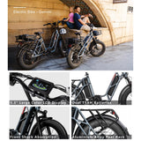 Hot Sale Good Quality 48V 750W 50km/h Fast Speed 20 Inch Fat Tire Long Range Food Delivery Electric Cargo Bike
