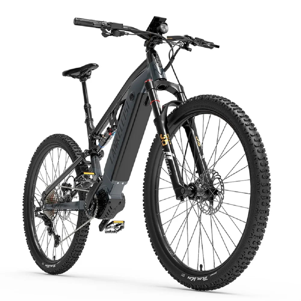 LANKELEISI GT800 48V 12-Speed Electric Mountain Bike with down Tube Lithium Battery and Aluminum Alloy Frame New Arrival