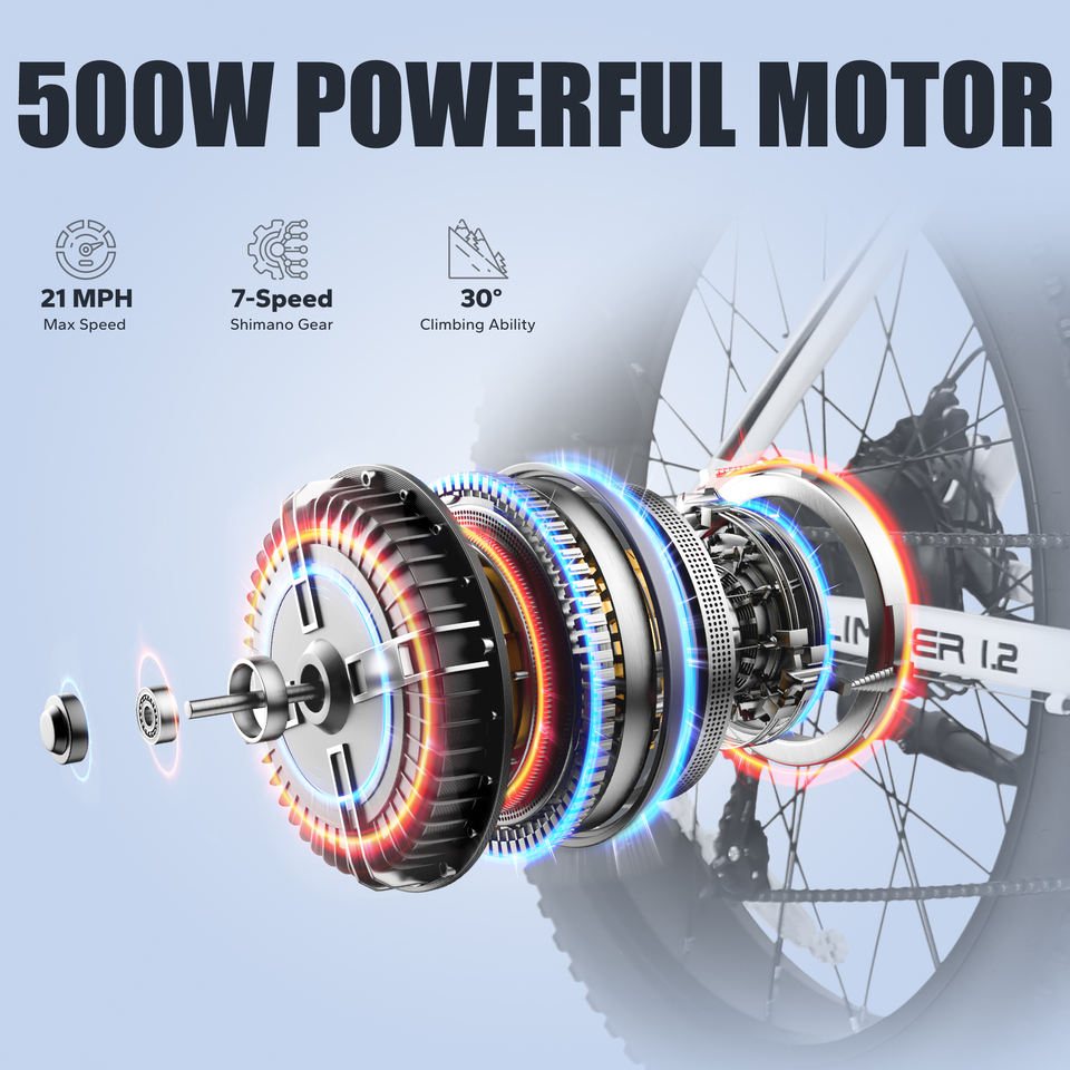 USA Stock 48V 13AH 500W 750W Fat Tire Mountain Ebike Multi Mode LCD Display Lights Led Sport Ebike for Sale