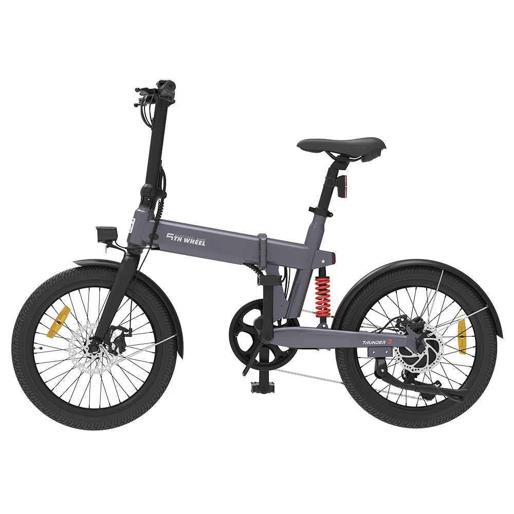 5. RAD Thunder 2 EB05 250W/10.4AH Graue Elektro fahrräder Mountainbike Faltrad
