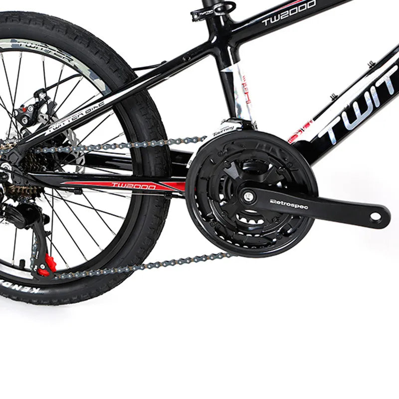 TWITTER Kids Mountain Bike Aluminum Alloy 20" Children Bicycle for Kids