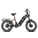 Eahora Juliet III 2000W Dual Motor 52V 60ah Battery 7-Speed Dual Brake Full Suspension 20*4.0 Fat Tire Electric Mountain Bike