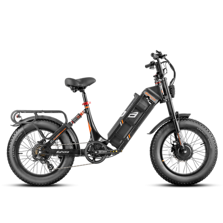 Eahora Juliet III 2000W Dual Motor 52V 60ah Battery 7-Speed Dual Brake Full Suspension 20*4.0 Fat Tire Electric Mountain Bike