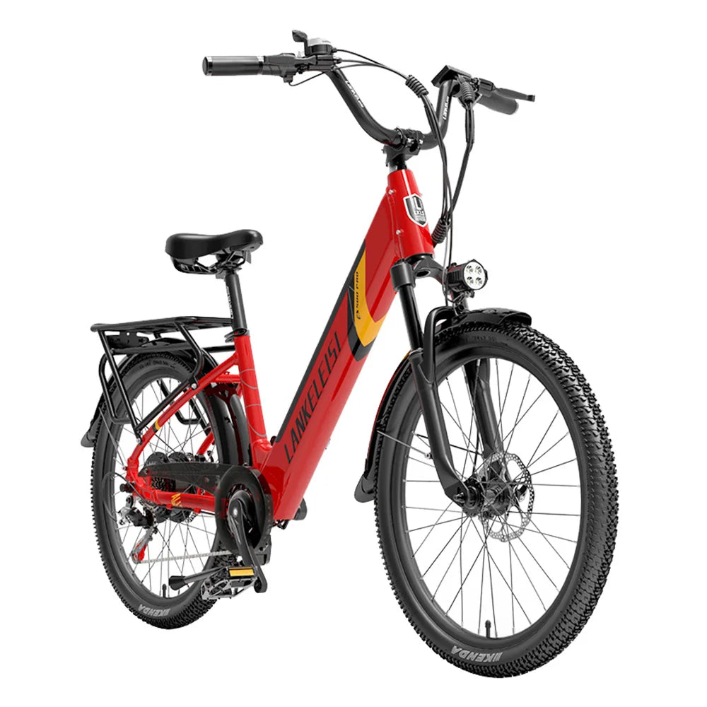 LANKELEISI ES500PRO Elektrofahrrad 500 W Motor 48 V 14.5 Ah Akku 24 Zoll Reifen 32 km/h Max-Geschwindigkeit Shimano 7 Geschwindi