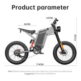 X21 Ebike 35Ah Elektromotor rad 30Ah Elektro fahrrad 2000W Voll federung Fat Bike Dirt Bike Kostenloser Versand EU UK Warehouse
