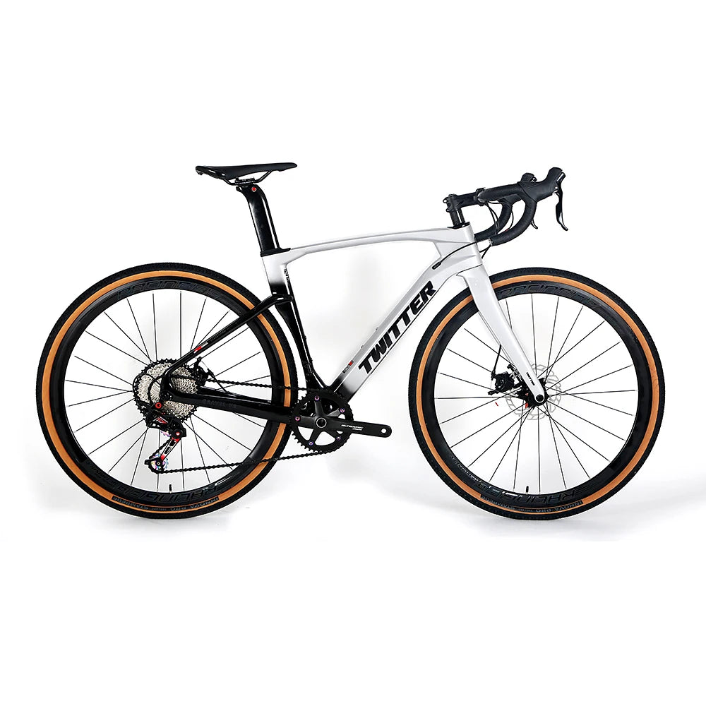 Twitter Bicicleta Gravel Bike V2 Carbon Road Bike SENSAH 12speed 700*40Cfat Road Bike Cycle for Man Bicycle Frame Roadbike