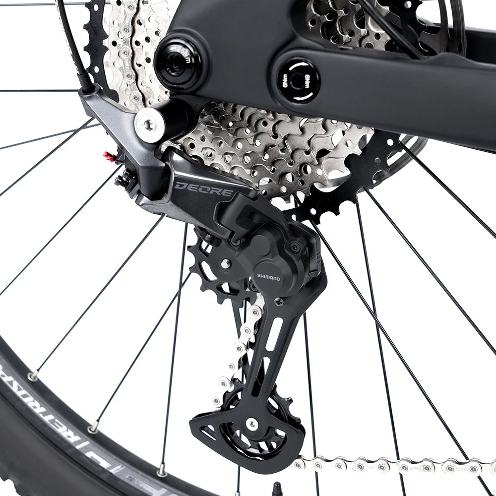 2025 New EM19 E Bike Mid Drive Ebike 12 Speed Carbon Fiber Electronic Mountain Bike Dual Suspension E-bike