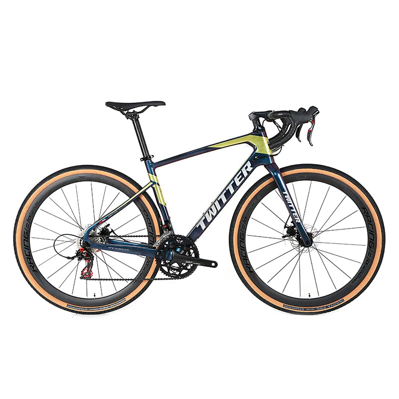 China Factory Witter Gravel Bike Carbon Road Bike 700*40C Tire Fatbike Bicycle 22speed Disc Brake Road Bike Carbon 2021 Hot Sale