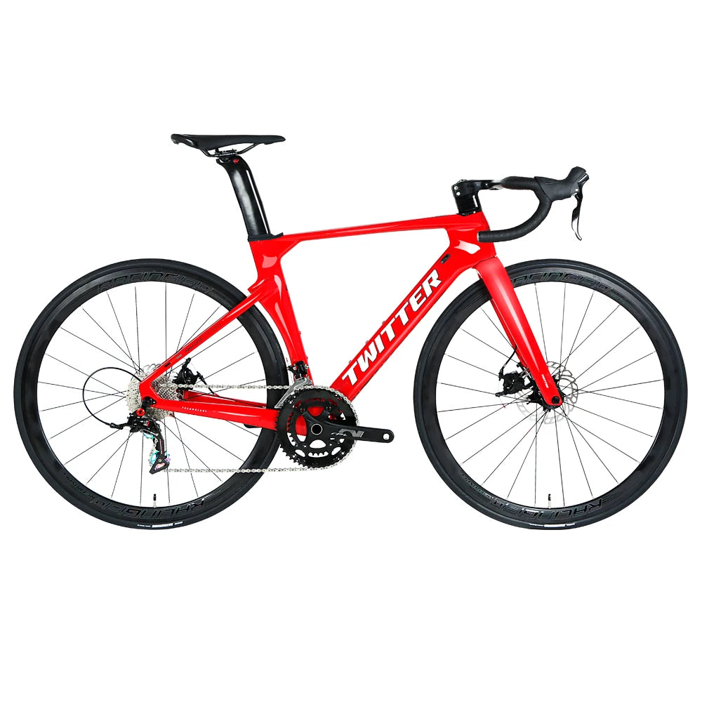 Twitter Road Bike Carbon Bicycle R10 Disc Brake RS 22speed Professional Road Bike on Sale 700C Cycle Cheap Carbon Roadbike