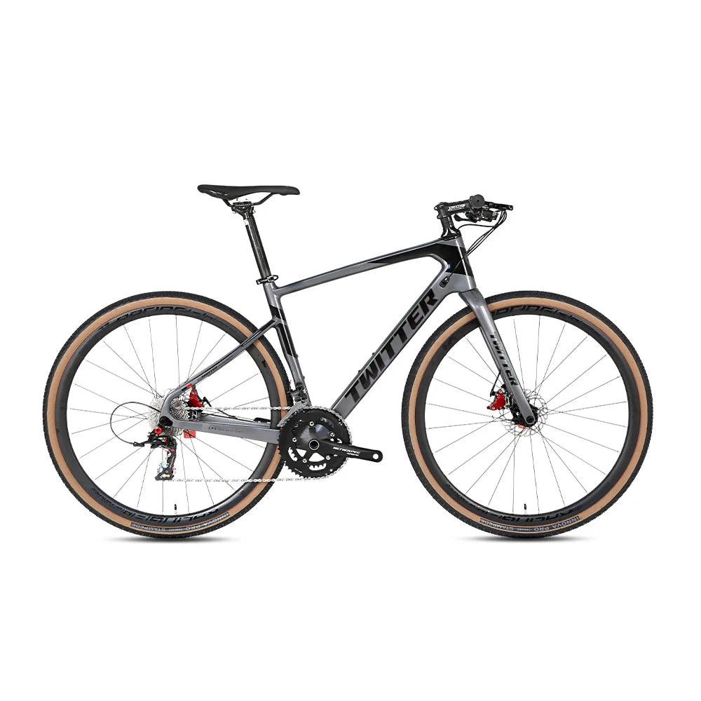 Twitter Professional Road Bike Hybrid Cycle Road Bikes 22 Speed Hybrid Gravel Bike for Carbon Fiber Frame