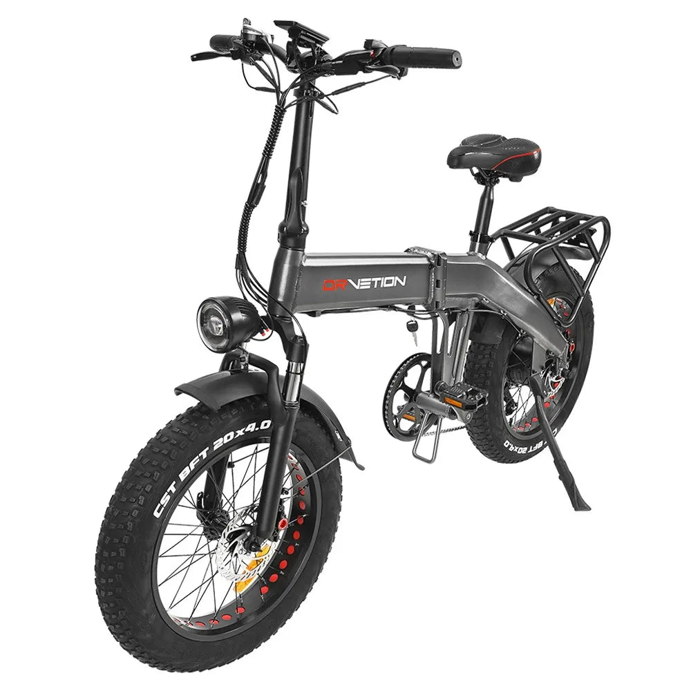 DrveTion BT20 faltbares Elektrofahrrad 20*4,0 Zoll dicke Reifen 10 Ah Akku 40-60 km Reichweite 750 W Motor 45 km/h Max. Geschwin