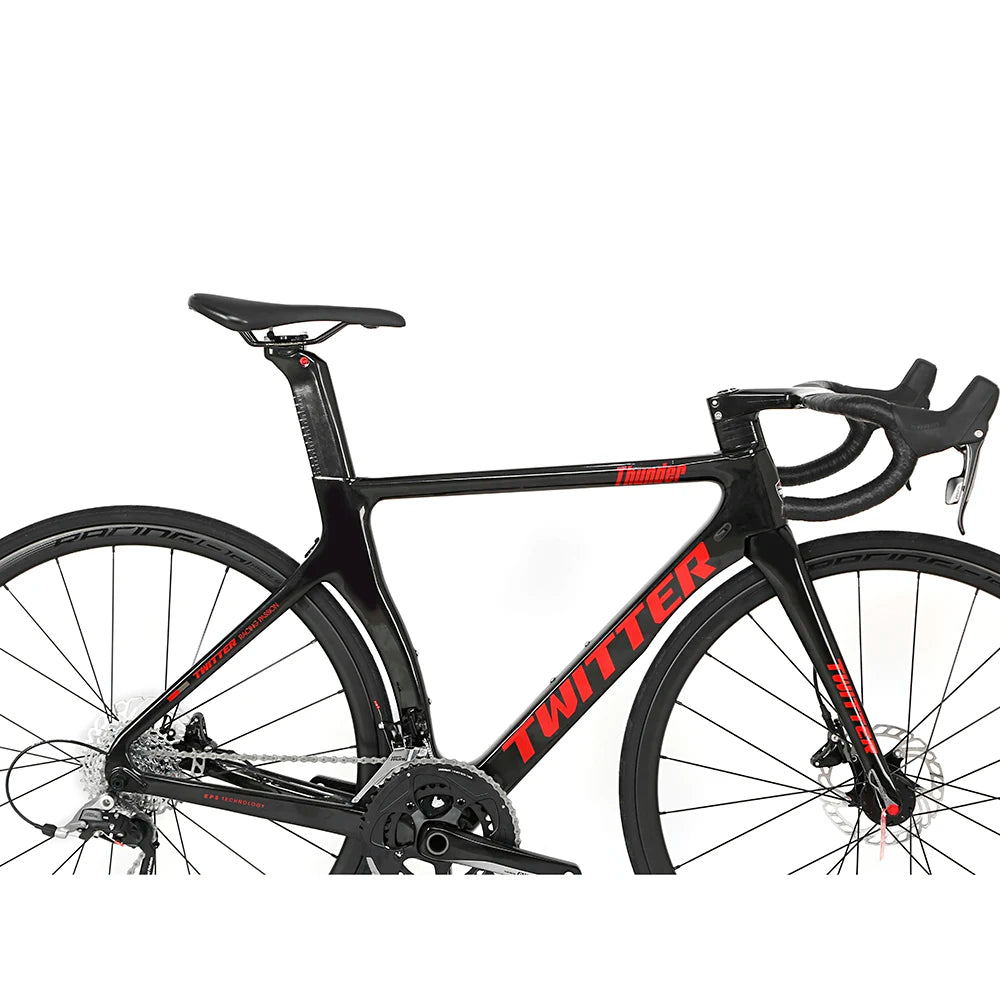 TWITTER Road Bike Thunder 30c Tyre 700c Rim T800 Carbon Fiber Adult Bike Road Bike Bicycle for Hot Sale