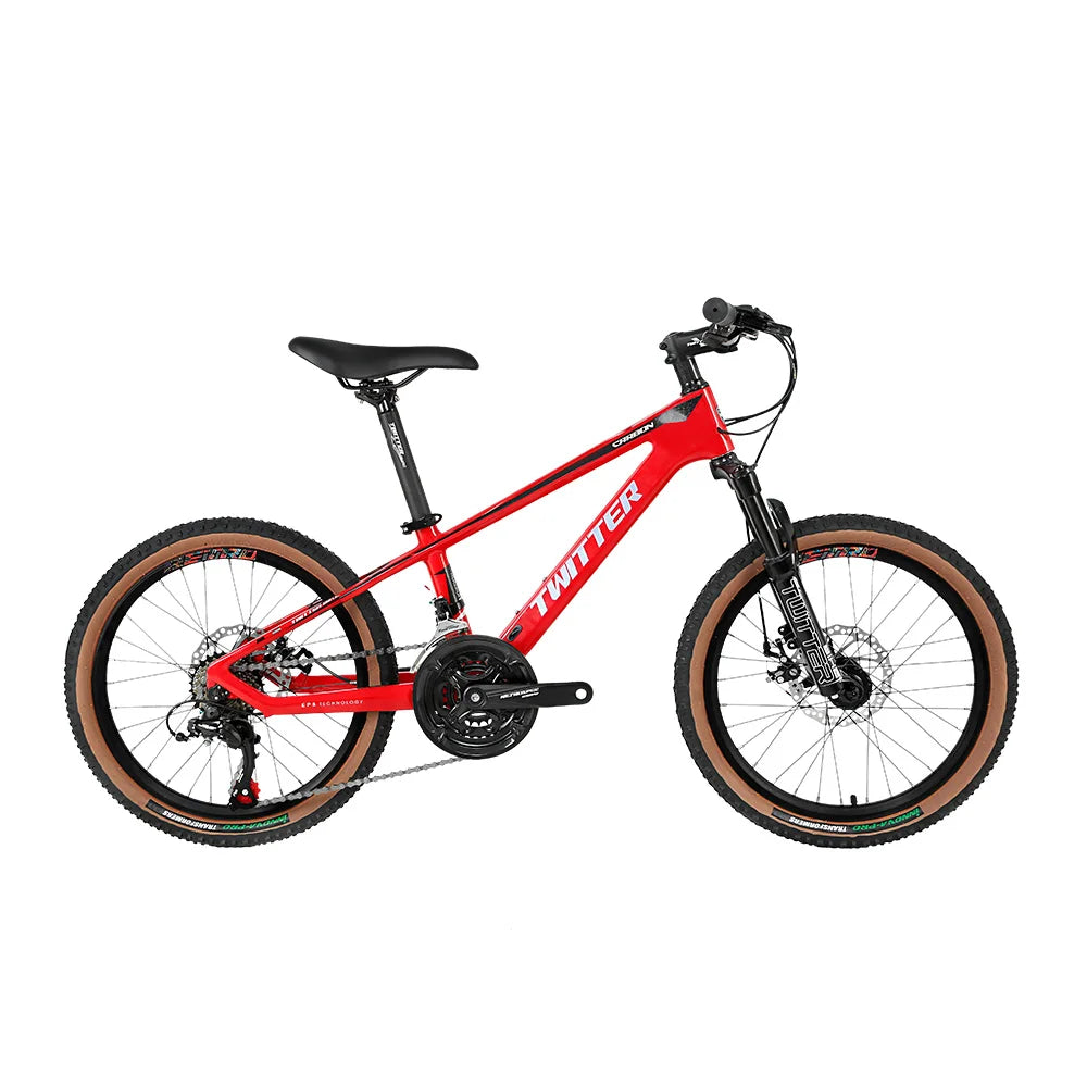 High Quality Twitter 20inch Carbon Fiber Kids' Bike 21speed Baby Kid Cycle 20"  Children Mountain Child Bike Bicycle for Kids