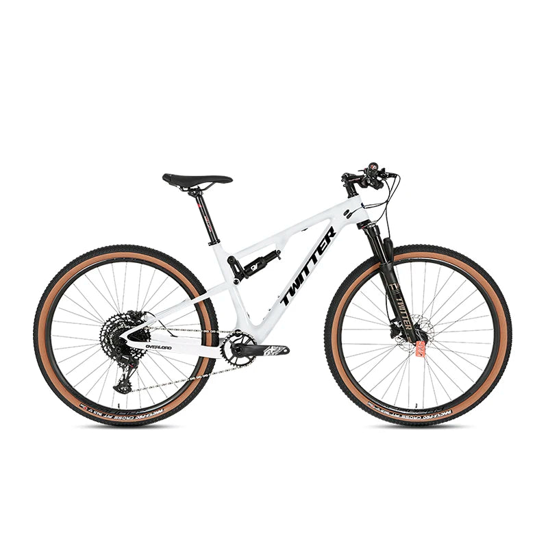 Full Suspension Bike Rack OVERLORD  Mountain Bikes  MTB Carbon Fiber 29er High Quality Suspension Mountain Bike KS Rear Shox
